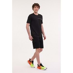 LUMBERJACK ML RENATO 11ITL1019 5FX ERKEK KISA KOL TİŞÖRT - SİYAH - XXL