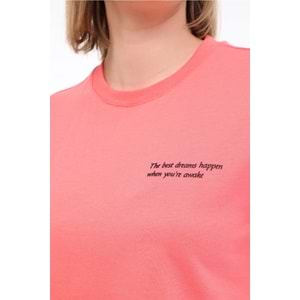 LUMBERJACK WL ANNA 11 5FX KADIN KISA KOL TİŞÖRT - A.MERCAN - S