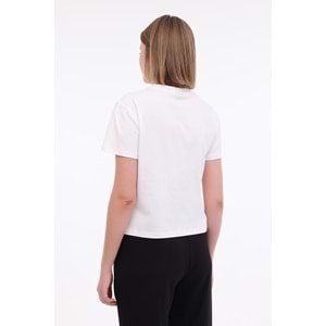 LUMBERJACK WL ANNA 11 5FX KADIN KISA KOL TİŞÖRT - EKRU - L