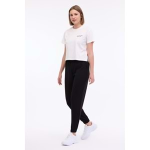 LUMBERJACK WL ANNA 11 5FX KADIN KISA KOL TİŞÖRT - EKRU - L