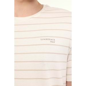LUMBERJACK ML MAGNUS 11ITL1073 5FX ERKEK KISA KOL TİŞÖRT - BEYAZ - L