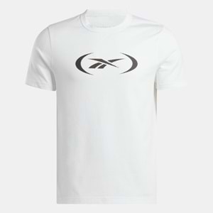 REEBOK BASKETBALL ERKEK KISA KOL TİŞÖRT - BEYAZ - L