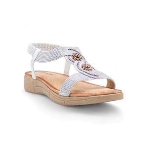 VOYAGER B093 KADIN SANDALET - GÜMÜŞ - 40