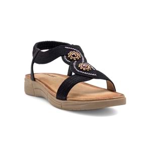 VOYAGER B093 KADIN SANDALET - SİYAH - 40