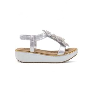 VOYAGER B178 KADIN SANDALET - GÜMÜŞ - 40
