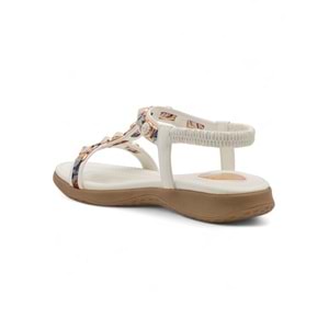 VOYAGER B172 KADIN SANDALET - BEYAZ - 36