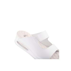 Muya Beso Anatomik Air Max Tabanlı Topuk Dikeni Kadın Terlik - Beyaz - 40