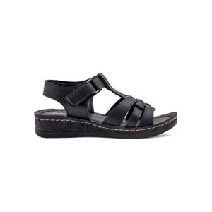 POLERO 58412 KADIN SANDALET - SİYAH - 36