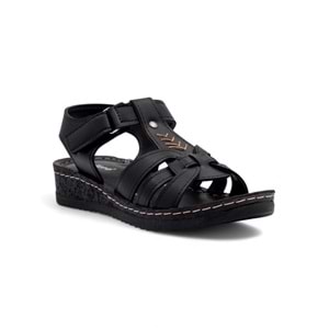 POLERO 58412 KADIN SANDALET - SİYAH - 36