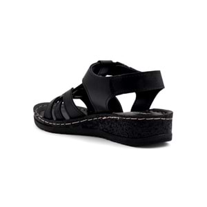 POLERO 58412 KADIN SANDALET - SİYAH - 40