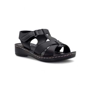 POLERO 14824 KADIN SANDALET - SİYAH - 36