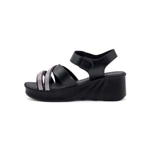 VOGA 2100-198 KADIN SANDALET - SİYAH - 40