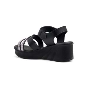 VOGA 2100-198 KADIN SANDALET - SİYAH - 40