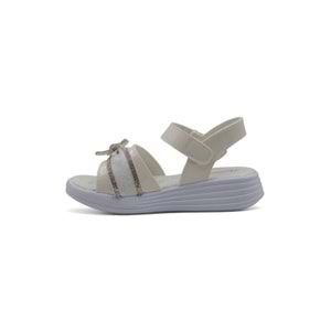 BUTİGE TAŞLI KIZ ÇOCUK SANDALET - BEYAZ - 34