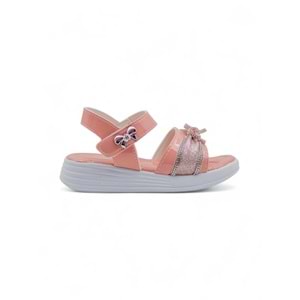 BUTİGE TAŞLI KIZ ÇOCUK SANDALET - PUDRA - 34