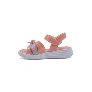 BUTİGE TAŞLI KIZ ÇOCUK SANDALET - PUDRA - 34