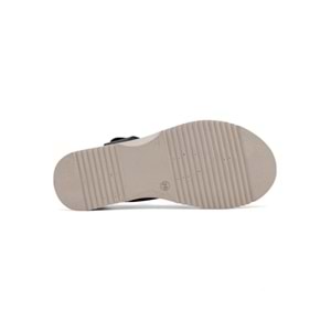 VOYAGER 9208 HAKİKİ DERİ KADIN SANDALET - SİYAH - 40