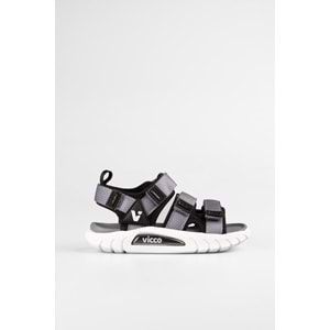 VİCCO CUBE ERKEK ÇOCUK SANDALET - SİYAH - 33