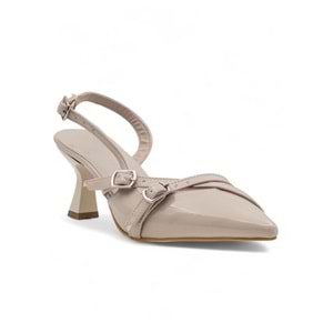 BERK ÇAPRAZ ATKI YÜKSEK TOPUKLU ABİYE RUGAN - KREM - 36