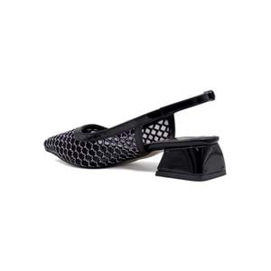 BERK FİLELİ ALÇAK TOPUKLU ABİYE - SİYAH - 36