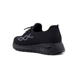 BERK TAŞLI STREÇ KADIN GÜNLÜK AYAKKABI - SİYAH - 40