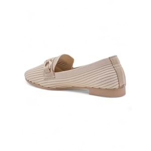 WHİTE ANGEL TOKALI TRİKO KADIN BABET - KREM - 39