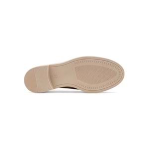 DORUK SHOES TOKALI GÜNLÜK KADIN LOAFER AYAKKABI - KREM - 38