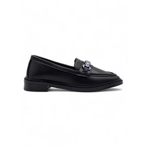 DORUK SHOES TOKALI GÜNLÜK KADIN LOAFER AYAKKABI - SİYAH - 36