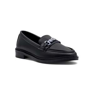 DORUK SHOES TOKALI GÜNLÜK KADIN LOAFER AYAKKABI - SİYAH - 36
