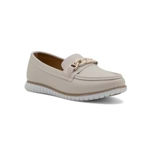 BARBOUR ZİNCİRLİ GÜNLÜK KADIN BABET - KREM - 37