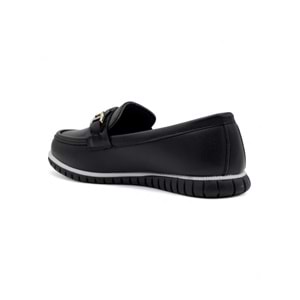 BARBOUR ZİNCİRLİ GÜNLÜK KADIN BABET - SİYAH - 38