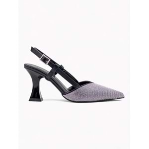 WHİTE ANGEL TAŞLI KADEH TOPUKLU ABİYE - GÜMÜŞ - 40