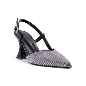 WHİTE ANGEL TAŞLI KADEH TOPUKLU ABİYE - GÜMÜŞ - 40