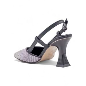 WHİTE ANGEL TAŞLI KADEH TOPUKLU ABİYE - GÜMÜŞ - 40