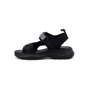 DİVAMOD TAŞLI CIRTLI KADIN SANDALET - SİYAH - 40