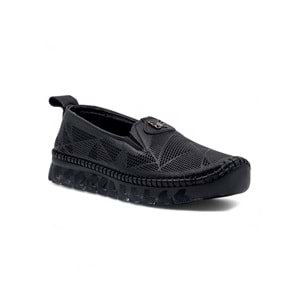 MR WHİTE TOKA DETAYLI ŞEFFAF TABAN HAKİKİ DERİ KADIN GÜNLÜK AYAKKABI - SİYAH - 36