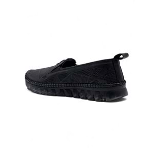 MR WHİTE TOKA DETAYLI ŞEFFAF TABAN HAKİKİ DERİ KADIN GÜNLÜK AYAKKABI - SİYAH - 36