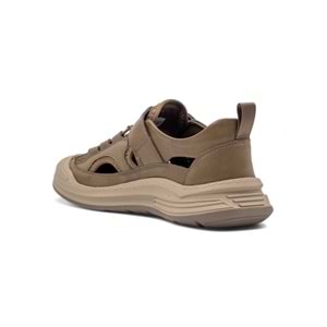 VOYAGER E098 HAKİKİ DERİ ERKEK SANDALET - KAHVERENGİ - 40