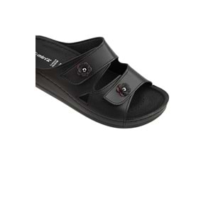 Muya Purita Anatomik Taban Dört Mevsim Kadın Terlik - Siyah - 40