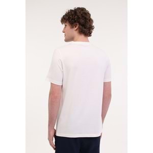 LUMBERJACK MB CT102 C NK T-SH 5FX ERKEK KISA KOL TİŞÖRT - KIRIK BEYAZ - L