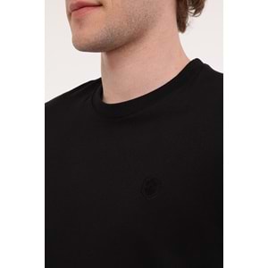 LUMBERJACK MB CT102 C NK T-SH 5FX ERKEK KISA KOL TİŞÖRT - SİYAH - L