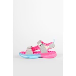 VİCCO CAN IŞIKLI KIZ ÇOCUK SANDALET - FUŞYA - 30