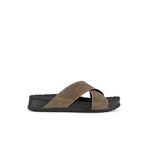 Muya Renmen Anatomik Taban Topuk Dikeni Erkek Terlik - Vizon - 40