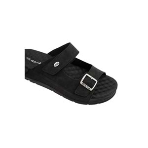 Muya Mamaki Anatomik Taban Topuk Dikeni Erkek Terlik - Siyah - 40