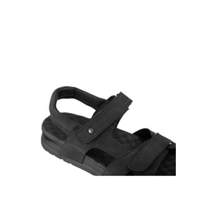 Muya Sagrado Anatomik Taban Topuk Dikeni Erkek Sandalet - Siyah - 40