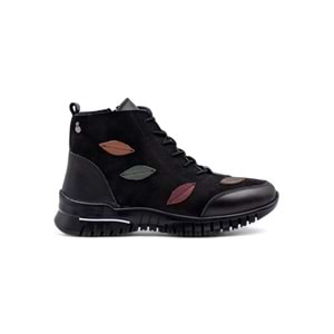 VOYAGER Z013 KADIN HAKİKİ DERİ COMFORT BOT - SİYAH - 40