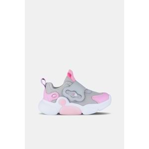 VİCCO GUM KIZ BEBEK IŞIKLI SPOR AYAKKABI - GRİ-PEMBE - 22