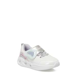 KİNETİX RUBY PU B 5PR KIZ BEBEK IŞIKLI SPOR AYAKKABI - BEYAZ - 21