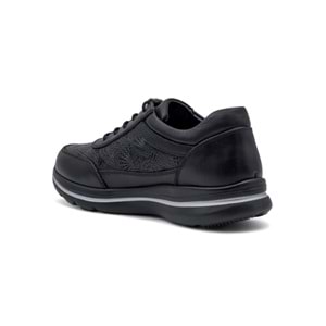 VOYAGER 9735 KADIN HAKİKİ DERİ COMFORT AYAKKABI - SİYAH - 37