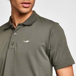 LESCON 25S-1297-25N ERKEK KISA KOL POLO TİŞÖRT - HAKİ - L